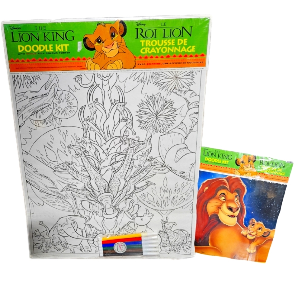 Rare Disney's the Lion King doodle art & poster